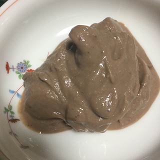 バナナと林檎のチョコレート風味のアイスクリーム